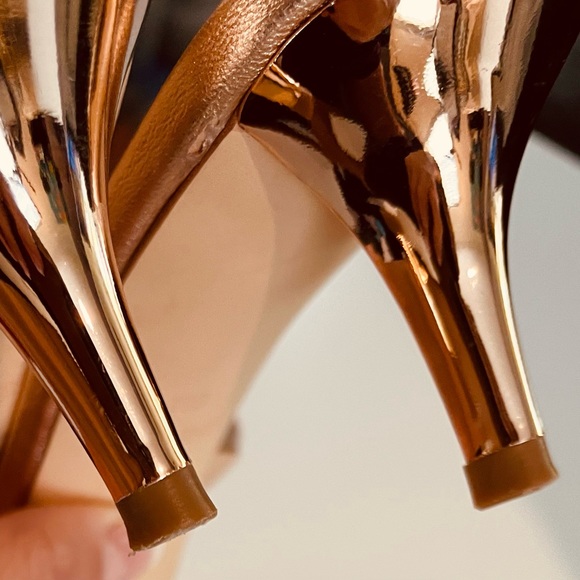 Nine West Peep Toe Mule In Rose Gold - Picture 8 of 14